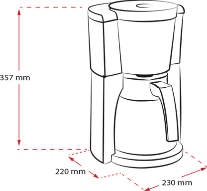 Cafetière Melitta Look Therm Selection noir - 8 tasses