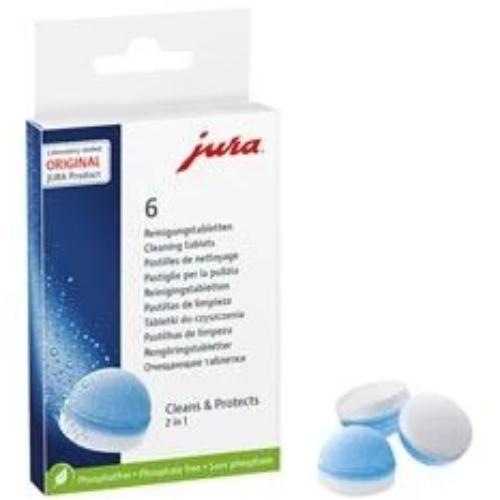 Pastilles de nettoyage 2 phases JURA (boîte de 6 pastilles